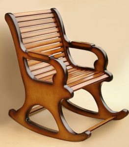 Деревянные кресла качалки