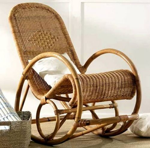 Плетеное кресло качалка