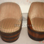 Деревянная бочка для изготовления кресла