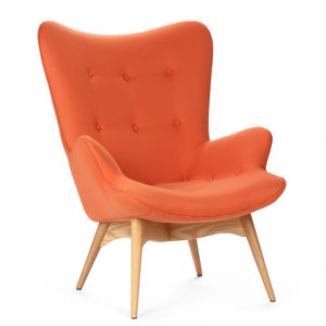 Дизайн кресла в оранжевом цвете