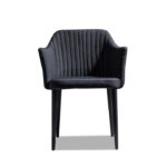 Дизайн кресла, выполненное в черном цвете