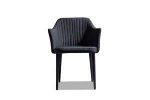 Дизайн кресла, выполненное в черном цвете