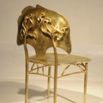 Дизайнерское кресло из бронзы