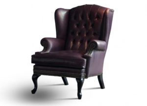 Дорогое кресло с оригинальным дизайном в черном цвете