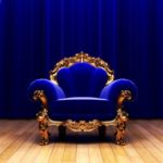 Королевское синее кресло
