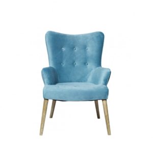 Красивое кресло, созданное в бирюзовом цвете