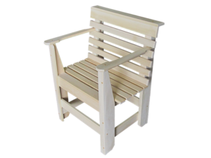 Кресло для бани на основе липы