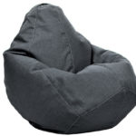 Кресло-мешок серого цвета