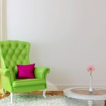 Кресло в зеленом цвете