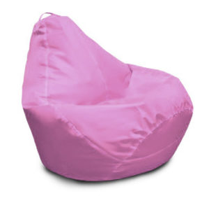Мешок кресло, оформленное в розовом цвете