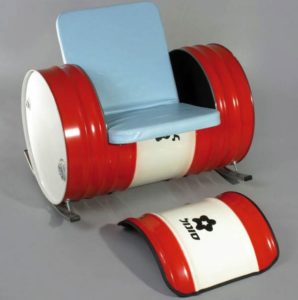 Металлическая бочка для изготовления кресла
