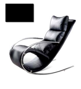 Модель черного кресла на основе металла