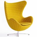 Насыщенное желтое кресло для интерьера дома