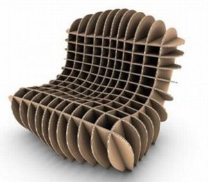 Необычные кресла, созданные из картона