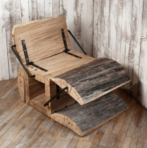 Необычный дизайн деревянного кресла