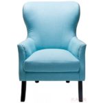 Нежный голубой цвет современного кресла