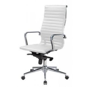 Офисное кресло, созданное в белом цвете