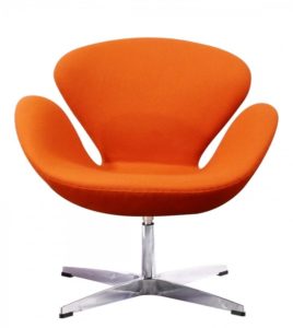 Оранжевая ткань для создания кресла