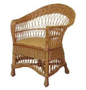 Оригинальное кресло на основе лозы плетеного типы
