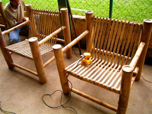 Оригинальные бамбуковые кресла