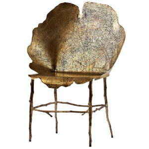 Оригинальный дизайн бронзового кресла