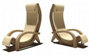 Современные кресла из картона