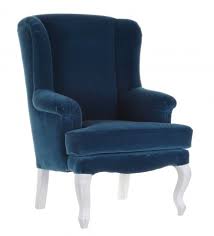Уютное синее кресло