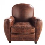 Винтажное коричневое кресло