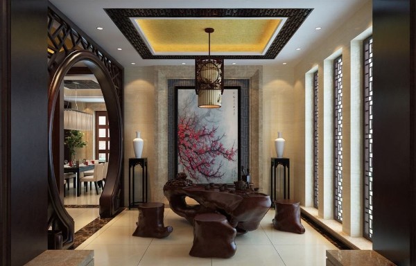 Chinese-style-tea-room-interior-design