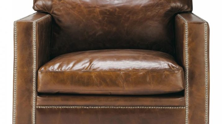 Удобное и красивое кресло коричневого цвета